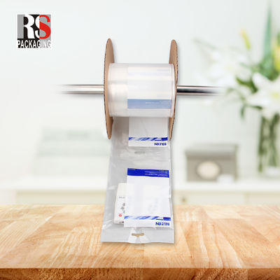 لوگو سفارشی LDPE سوراخ شده بسته های پیش باز شده بر روی رول برای ماشین آلات خودکار