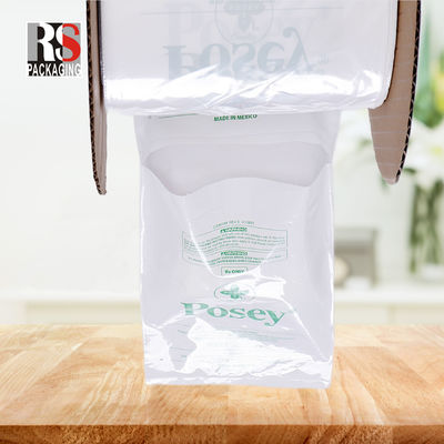 LDPE شفاف پلاستیکی پیش باز شده پولی کیسه در یک رول سمت Gusset اتوماتیک کیسه برای لباس