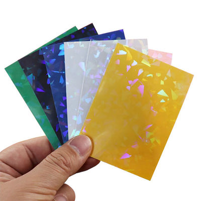 دستکش محافظ کارت هولوگرافیک شفاف 66x91mm کارت ورزشی دستکش پلاستیکی