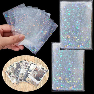 دستکش محافظ کارت هولوگرافیک شفاف 66x91mm کارت ورزشی دستکش پلاستیکی