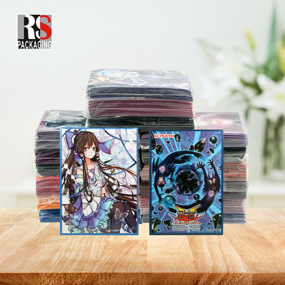 Holographic Yugioh MTG کارت های تجاری آستین های کیف جیبی تخت لوگو سفارشی