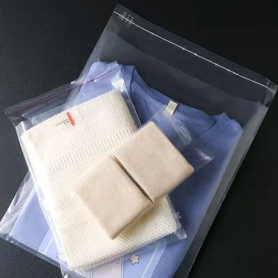 کیسه پلاستیکی با دوام برای پوشاک خود چسبنده کیسه مهر و موم ساختار مواد LDPE