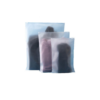 CPE / PE / PPE چاپی پولی کیسه ضد رطوبت مایلار یخ زدگی Zip Lock کیسه برای لباس
