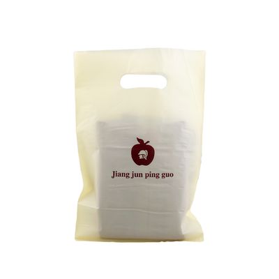 دستگیره برش مرطوب LDPE کیسه خرید دوستانه محیط زیست مواد غذایی بازیافتی کیسه های پلاستیکی
