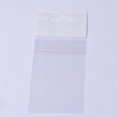 کوله هدیه صنایع دستی صنعتی Opp Header Self Adhesive Reusable Clear Opp Packaging Bag