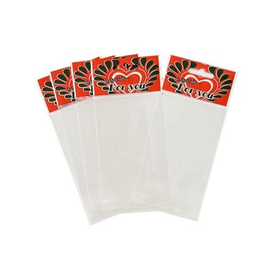 بسته بندی شکلات Opp Header Bag Self Adhesive Seal Clear OPP Cello Bag برای میان وعده ها