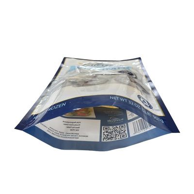مواد غذایی یخ زده با خلاء یک طرف باز سه طرف بسته بندی بسته بندی مواد نایلون سنگین