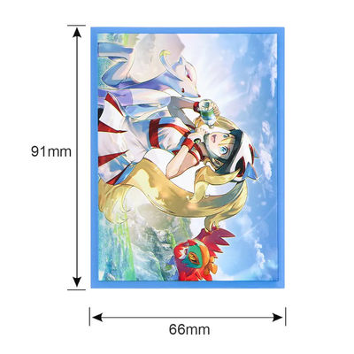 نرم 66*91MM 100PCS Yugioh Photo Topload دسته های کارت بازی مات هولوگرافیک
