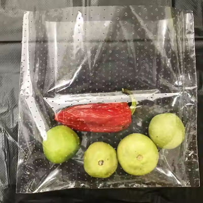 کیسه پلاستیکی پلی اتیلن شفاف HDPE ریز سوراخ دار برای میوه و سبزیجات