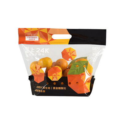 کیسه بسته‌بندی شفاف ضد مه با دستگیره زیپی برای نگهداری میوه و سبزیجات تازه با طراحی سفارشی از جنس پلاستیک درجه غذایی