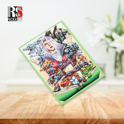 سپر 66mmx91mm هولوگرافیک بازی انیمه Yugioh تجارت Tgc سیاه مرز کارت آستین