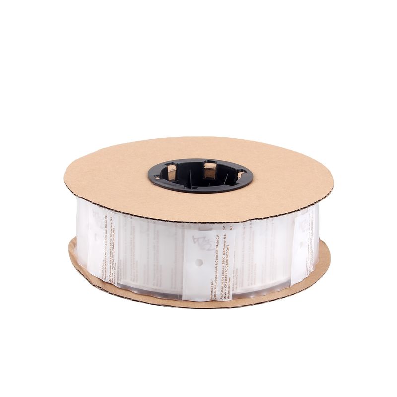 چاپ رنگی کیسه بسته بندی پلاستیکی LDPE بر روی یک رول با طراحی سوراخ شده فن تاشو