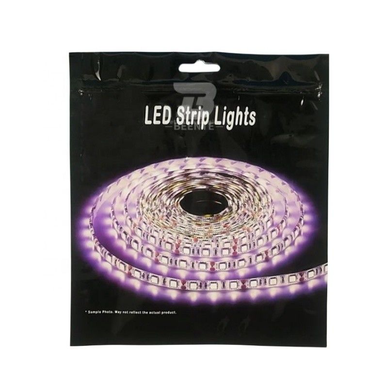 اندازه سفارشی نوارهای LED Zip Lock کیسه های بسته بندی پلاستیکی برای بسته بندی الکترونیک