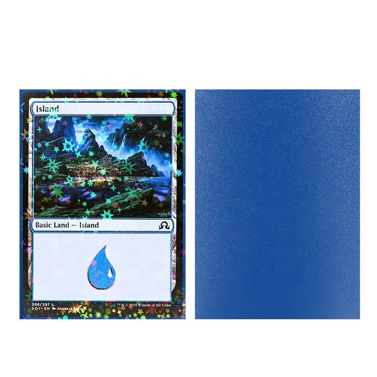 گالکسی افکت ها هولوگرام Mtg اندازه استاندارد بدون مسواک کردن پشت مته