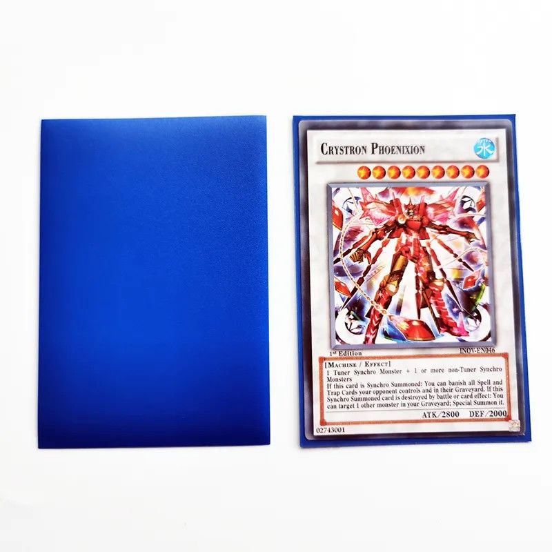 66x91 میلیمتر پریمیوم PP Yu-Gi-Oh کارت های تجاری رنگارنگ آستین های کارت های واضح مات بازی کارت های یوگیو آستین های پلاستیکی