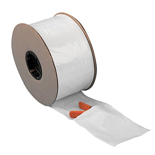 کیسههای پلی اتیلن (PE) از پیش باز شده سفارشی روی رول برای سیستمهای کیسهگیری خودکار